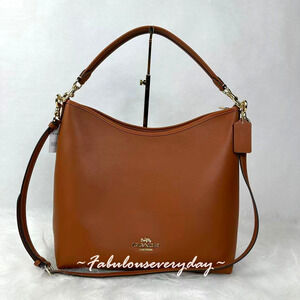 Coach Laurel Large Shoulder Bag Crossbody in Leather/Gold/Tan CBG98 NWT